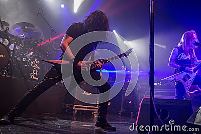 Zagreb, CROATIA - Mart 23, 2017: Children of Bodom, concert in T Editorial Stock Photo